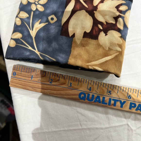 Vintage Kensington Square USA Womens MP Black Brown Floral Single Button Blazer - Picture 8 of 11